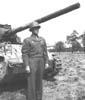66. General Dager in front of tank.