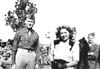 514. Actress Joan Blondell pays a visit at Camp Polk.