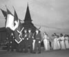 604. May Queen parade in front of Chapel B at Camp Cooke.